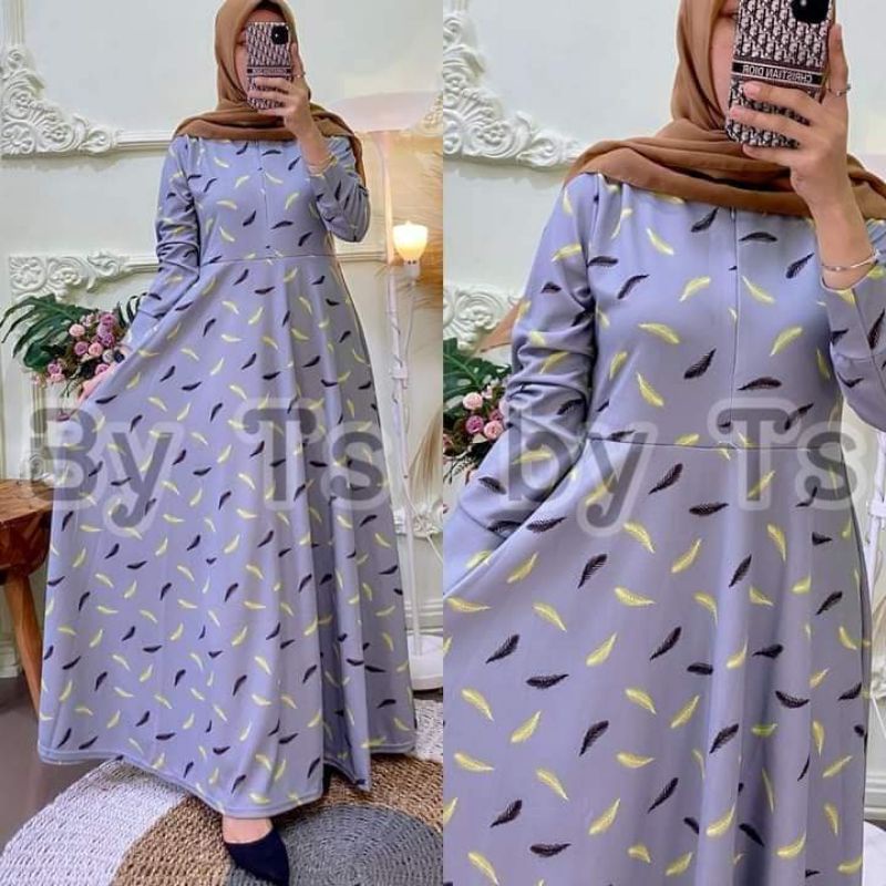 Gamis Payung Abstrak | Polos | Gamis Voxy Polos Mayung| Gamis Mayung Premium | Longdress Voxy | Gami