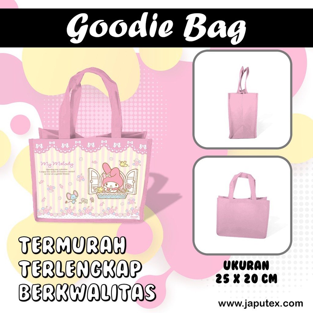 

Tas Souvenir Ultah Gambar MELODY 02 Goodie Bag Cute Anak