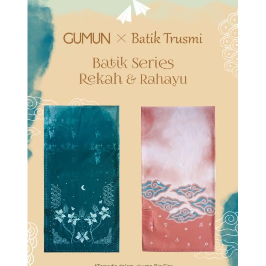 PROMO Sajadah Travel Gumun x Batik Trusmi Big Size - Rekah & Rahayu - Rekah |Sajadah