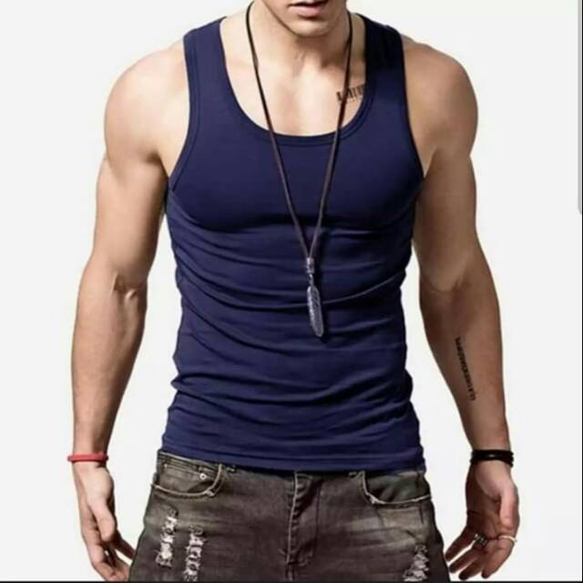  singlet  pria  kaos  dalam kaos  polos singlet  murah Shopee  