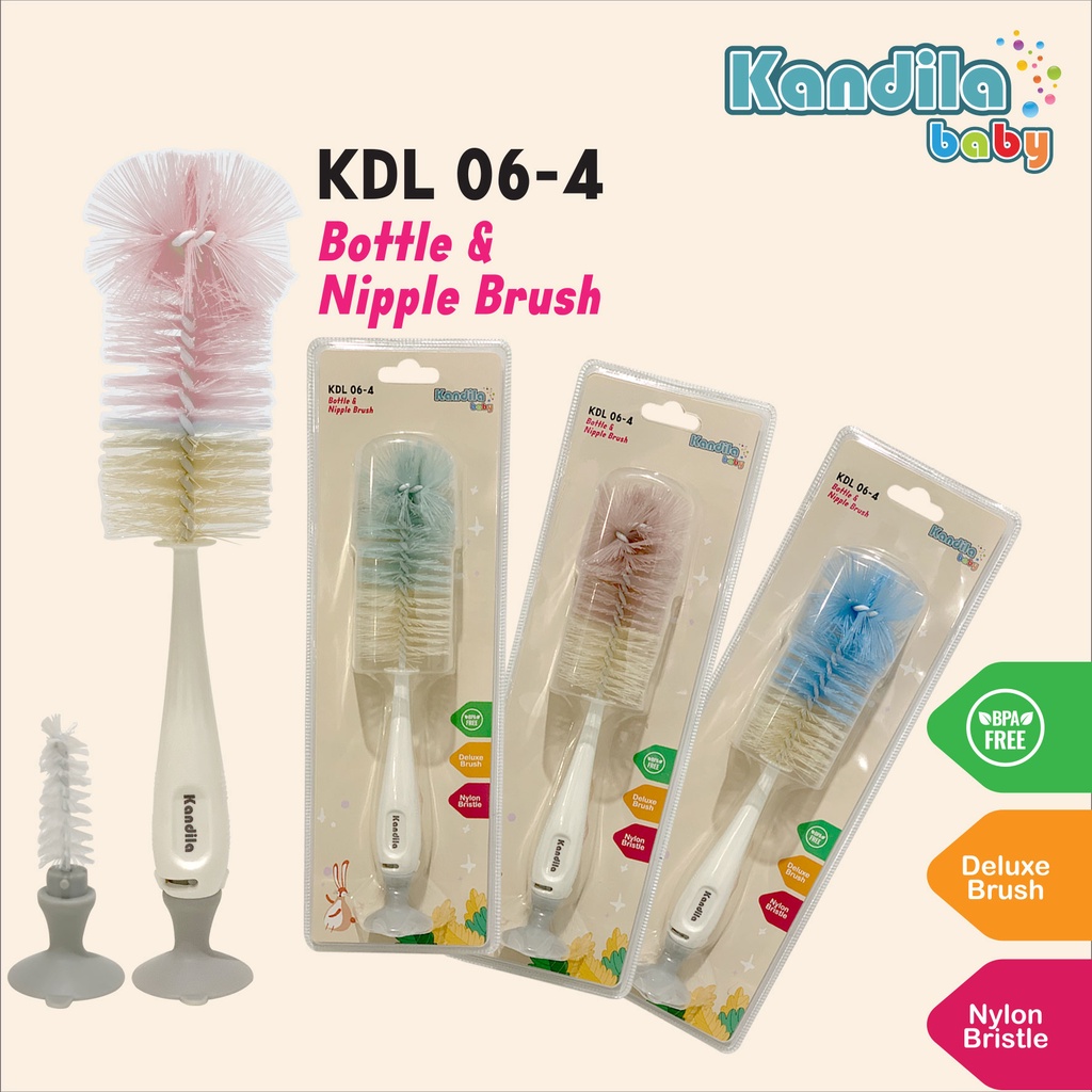 KANDILA Sikat Botol Nylon Sikat Dot Suction  Bottle BRUSHKDL 06-4