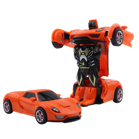 Mainan Anak Mobil Robot Transformers Tabrak Jadi Robot Mini 2 Fungsi