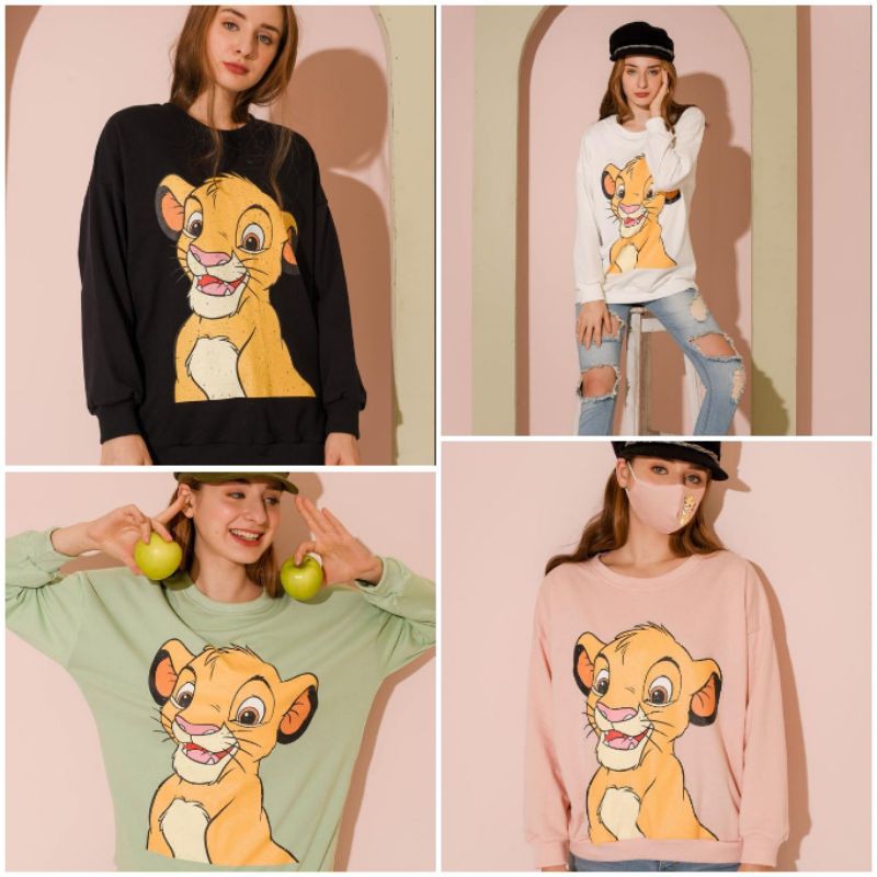 READY SWEATER LION KING PASTEL (FREE MASKER)