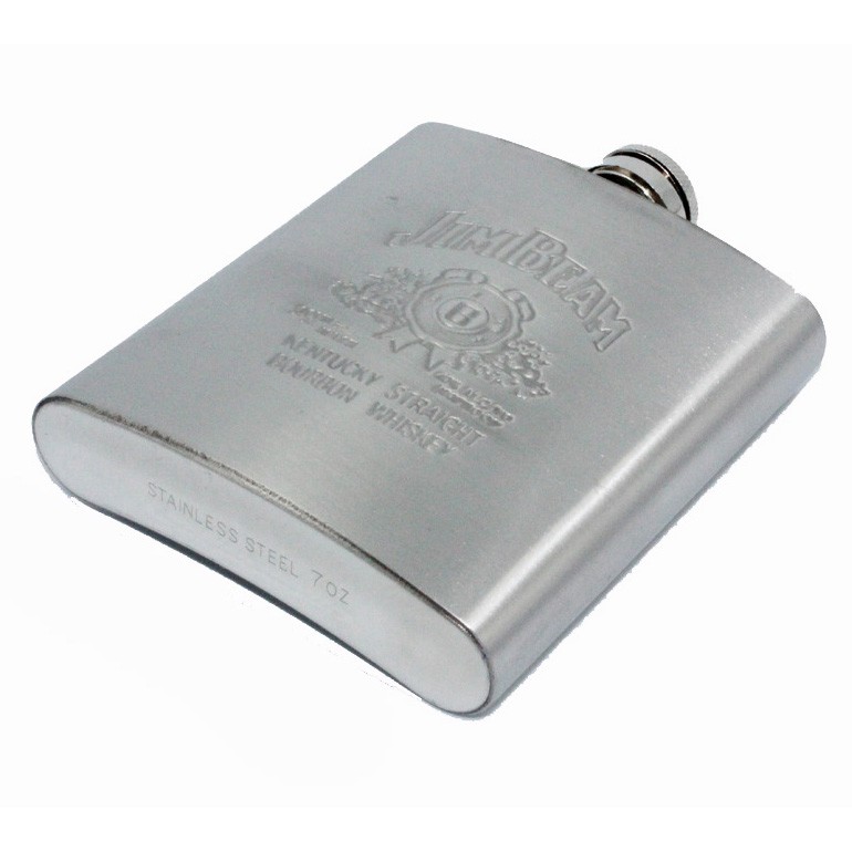 Jim Beam Botol Minum Wine Whiskey Hip Flask 7oz