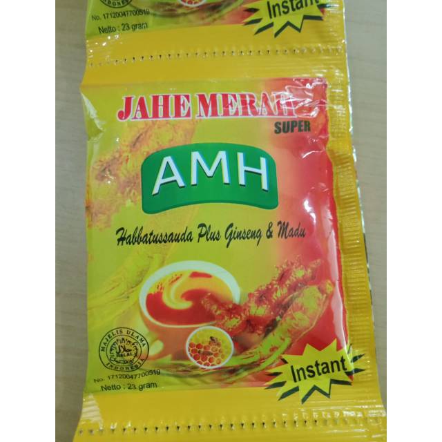 

AMH JAHE MERAH SUPER 1 SACHET 20 gr