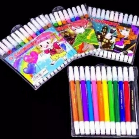 

Lucu Spidol Snowman 12 Warna Kecil Limited
