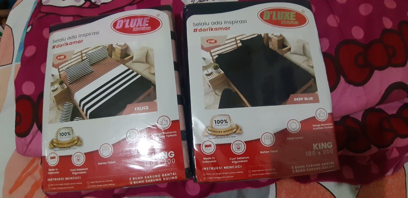 Kintakun Seprai Dluxe Embossed Edition Uk 180x200/160x200 Sprei Kintakun Original