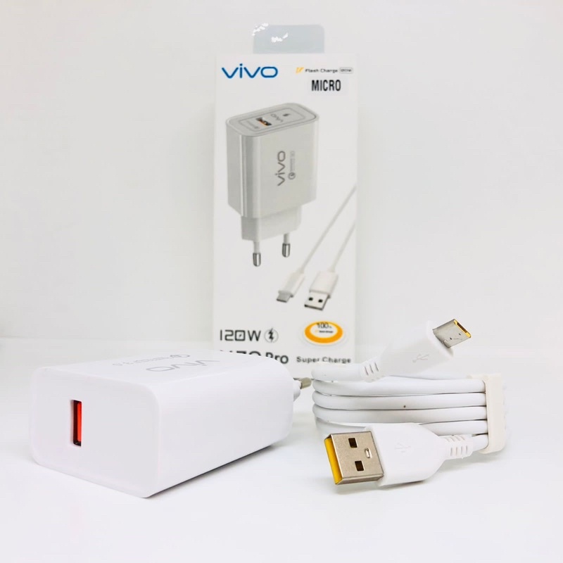 Charger Vivo X70 Pro original fast charcing + kabel micro 3.0 super charger BY SEN
