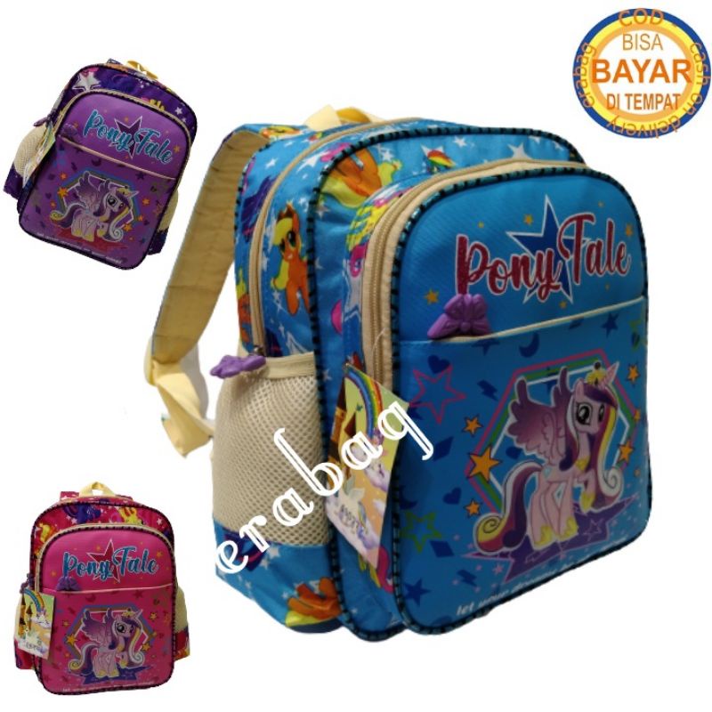 Tas Ransel PAUD Tk Anak Perempuan Gambar Pony 40077K