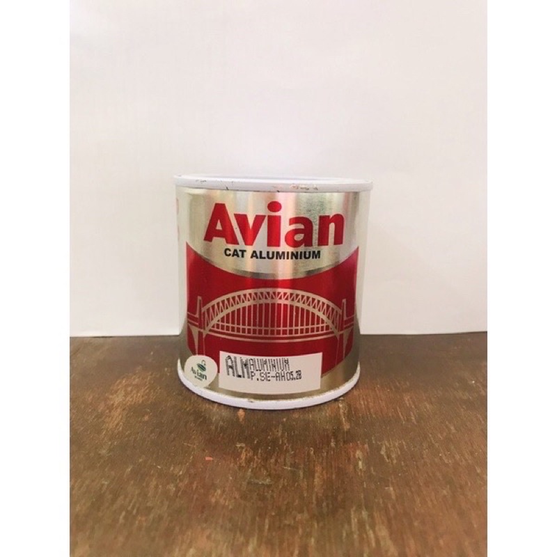 AVIAN CAT MINYAK ALUMINIUM 200 CC SILVER PERAK Cat BESI Chrome