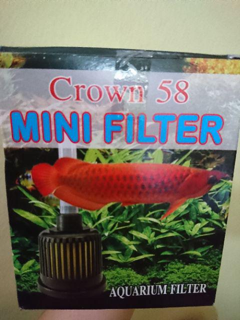 Mini Filter Aquarium Bulat Crown 58 Sangat Praktis Digunakan