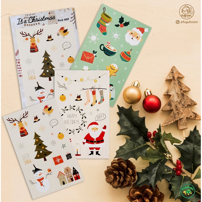 

Sticker / Stiker Deco Aesthetic Pack It’s Christmas 007 Utk Scrapbook, Buku, Diary, Journal, dll