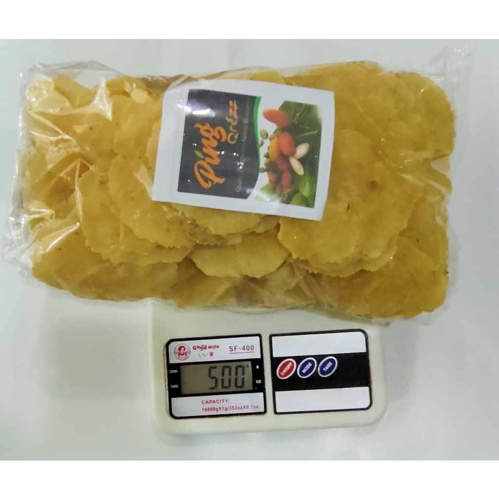 

emping melinjo berat 500 gram (melinjo biji 5)/emping lebar/emping menes/emping asli