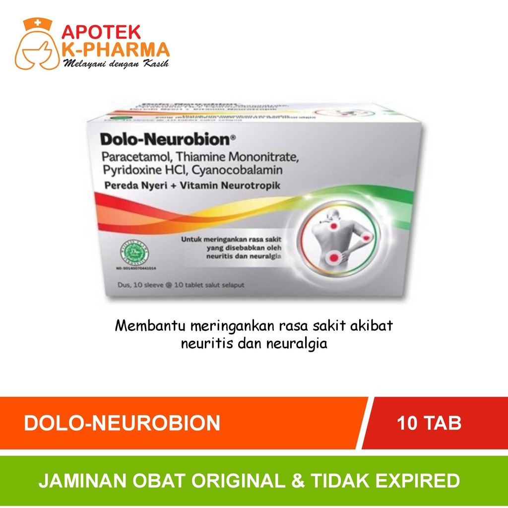 Jual Dolo Neurobion Strip Isi 10 Tablet Original Merck Indonesia|Shopee ...