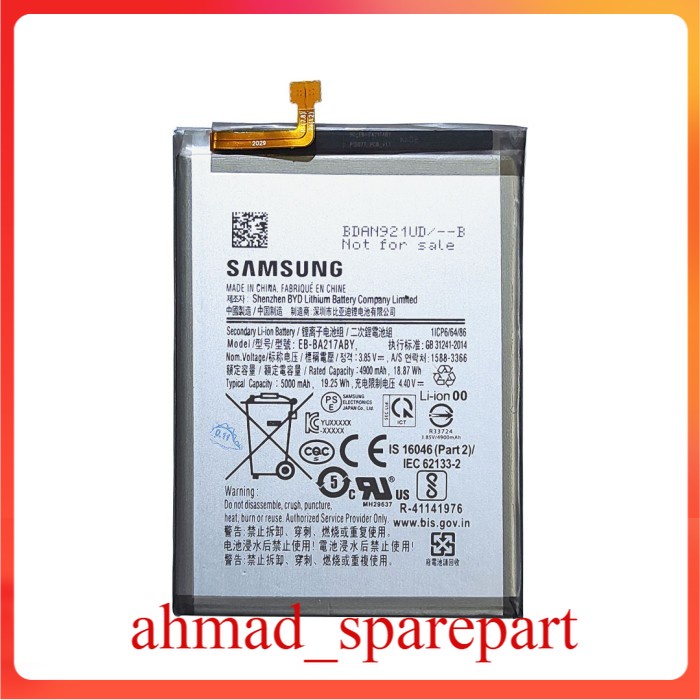 BATRE BATERAI SAMSUNG A21S EB-BA217ABY SPAREPART ORIGINAL