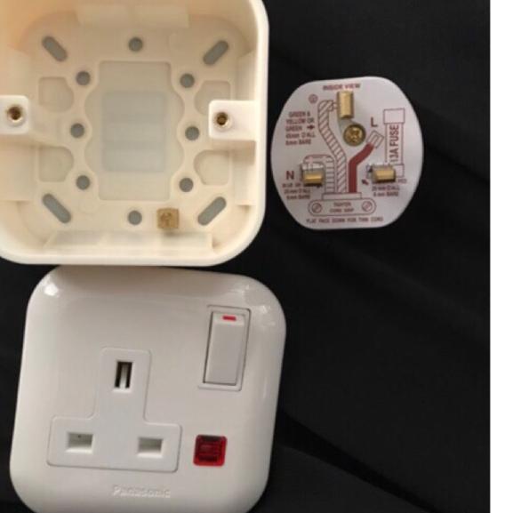 ゾ Stop kontak Ac panasonic + steker + outbow dus stop kontak ac panasonic 1 set ㄶ