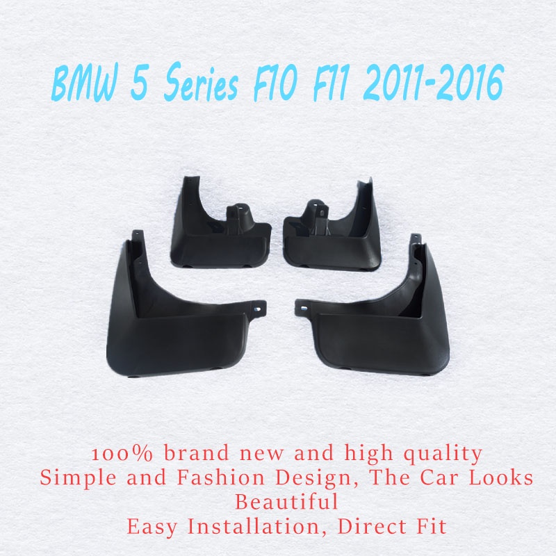 1 Set Mud Flap Pelindung Splash Fender Mobil Untuk BMW F10 F11 2011-2016