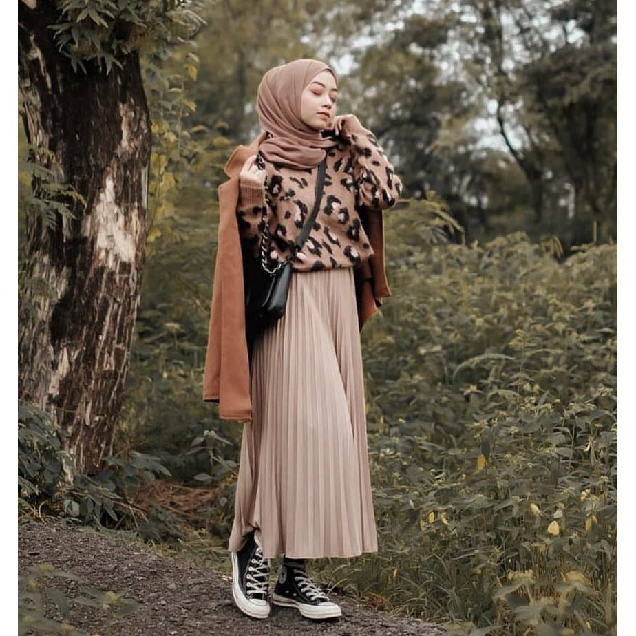 ROK PLISKET PREMIUM TEBAL - Bawahan Wanita Kekinian - Rok Panjang Perempuan Murah