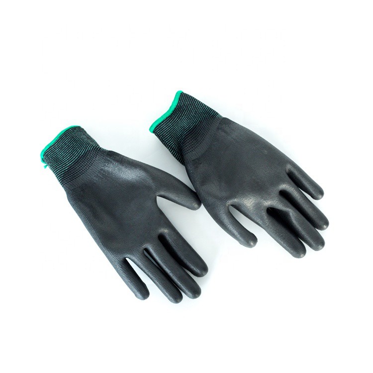 Sarung Tangan Karet Palm Fit Glove Mekanik Motor Hitam Safety Kerja