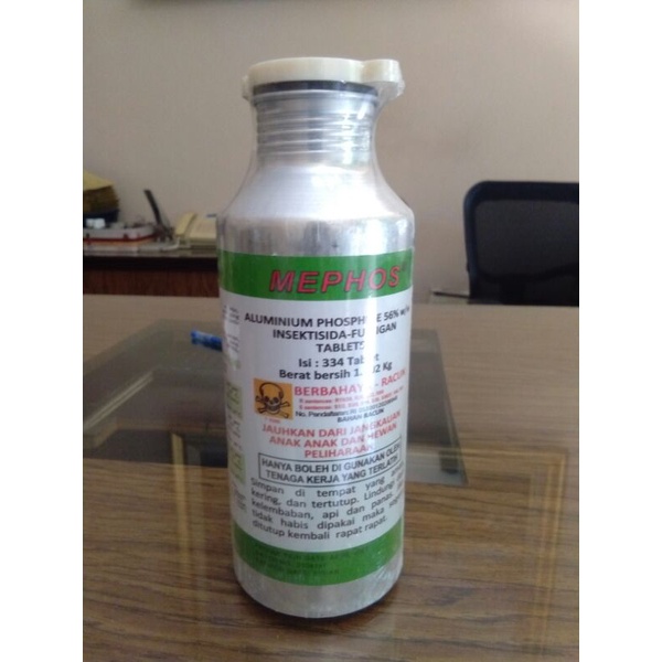 obat fumigasi MEPHOS 56 TB / obat fumigasi kutu beras jagung hama gudang dll