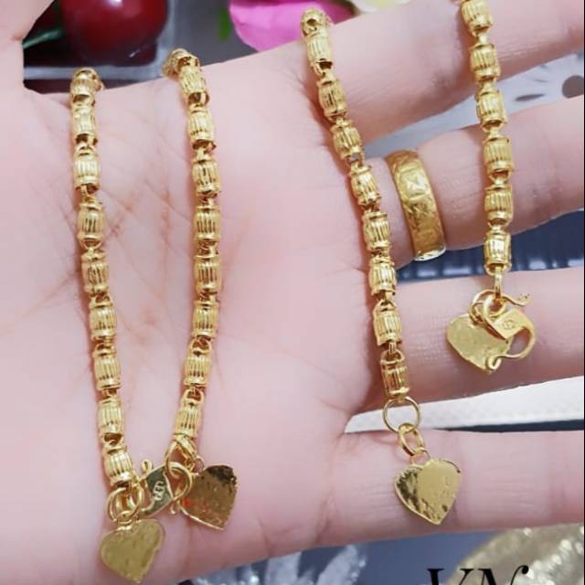 Xuping perhiasan gelang lapis emas 24k 1811