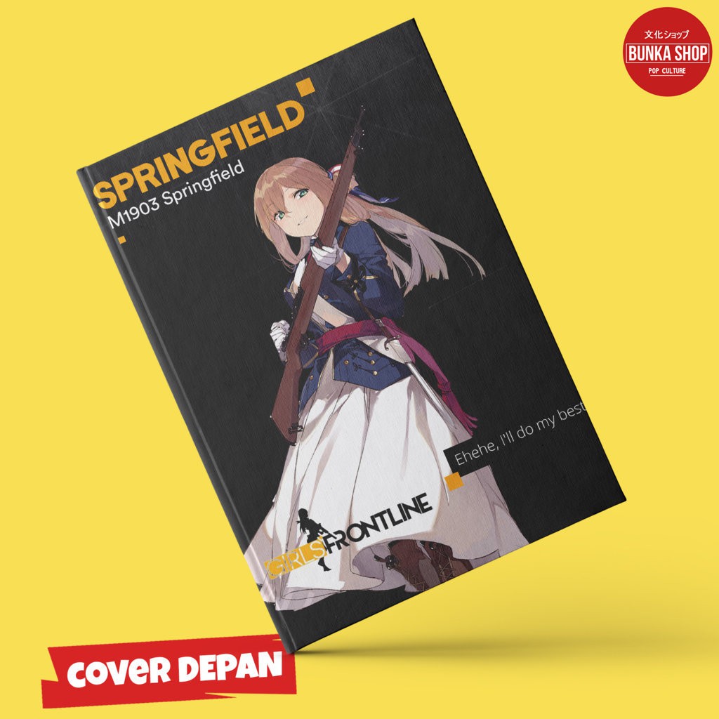 

Note Book Hardcover Anime Game Springfield Girls Frontline Ukuran A5 Jurnal Agenda Planner Notebook Gift Couple