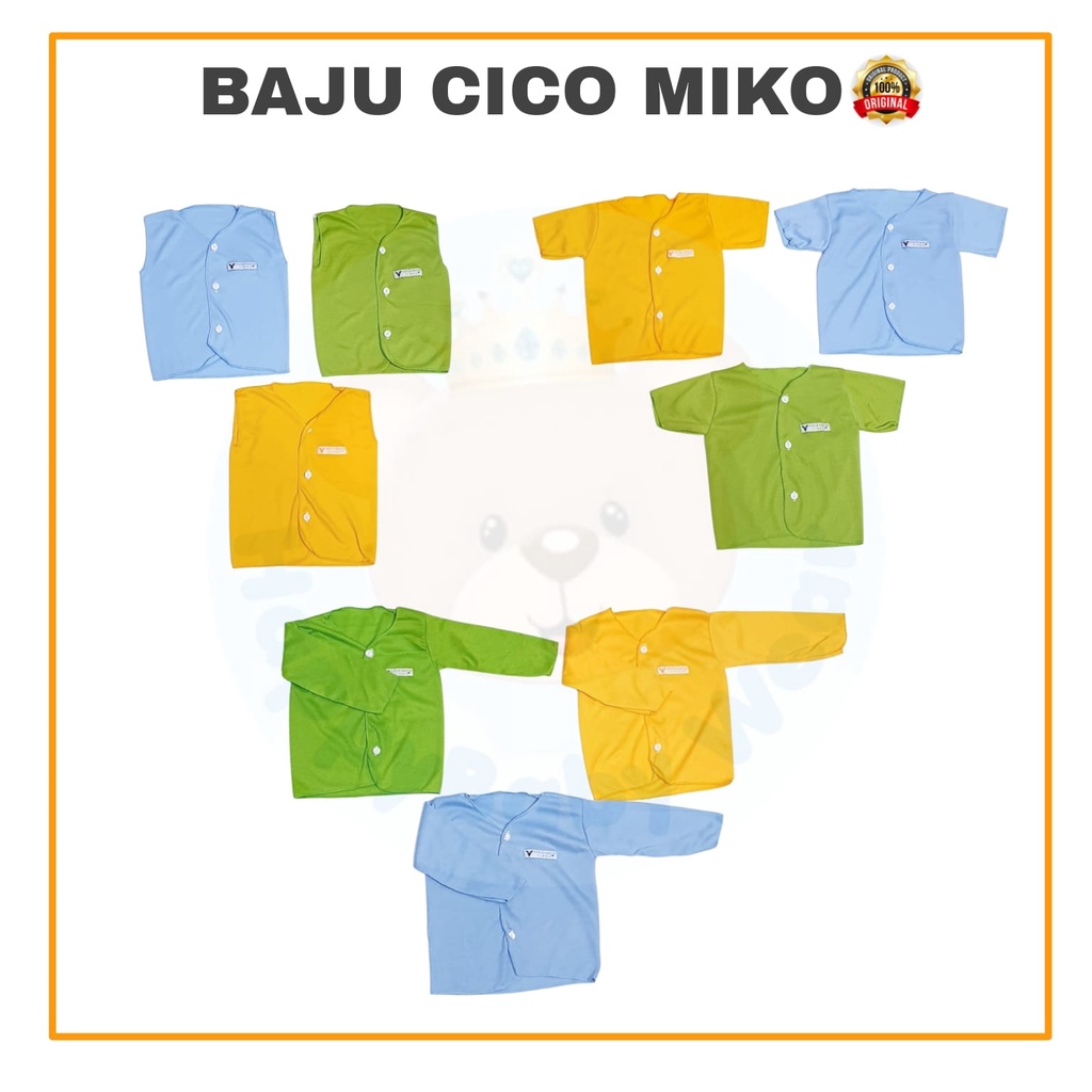 Baju Bayi Newborn Pendek/Panjang/Buntung 0-6 bulan/cico miko