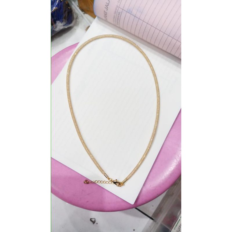 kalung/gelang kawat gliter 2 in 1