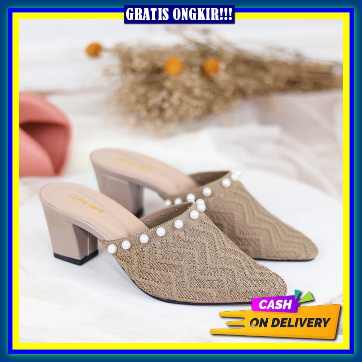 Sendal Heels Wanita Import Hak Tahu Kaca Tinggi Kekinian Murah Sandal Hils Remaja Cewek Terbaru Hell