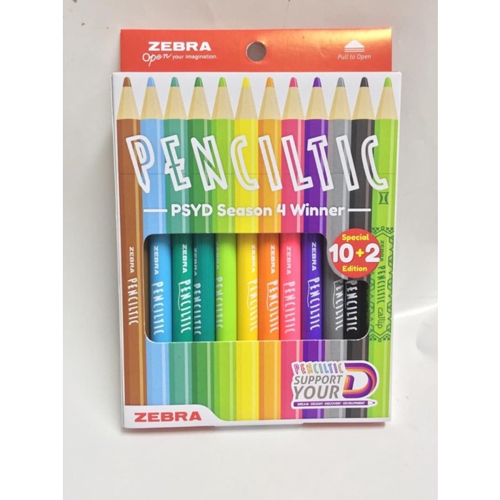 

MURAH Zebra CREATIVE PACK PENCILTIC 10 PCS FREE 1 PC