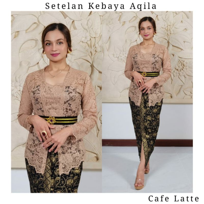 Setelan kebaya Bali aqila | Kebaya Kutubaru Semifrance