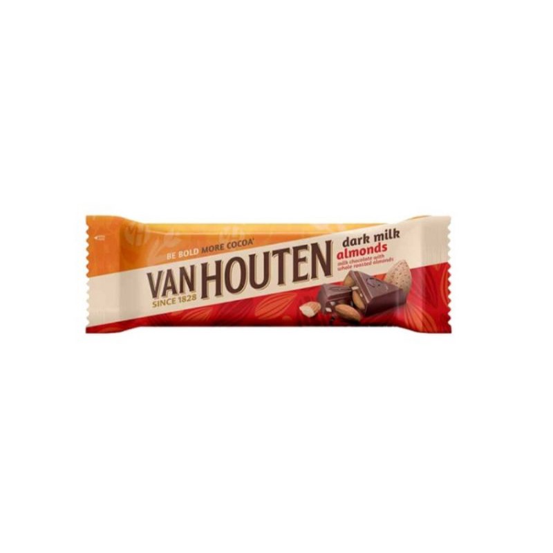 

Van Houten Dark Milk Chocolate Almonds 40 gr