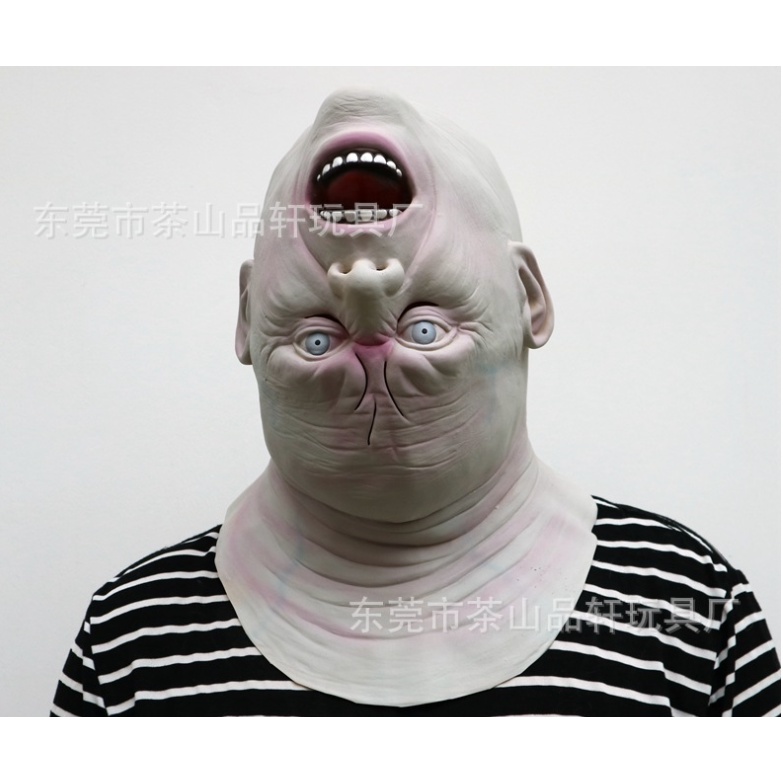 TOL-67 topeng latex full head kepala kebalik devil mask halloween cosplay prank pesta kostum