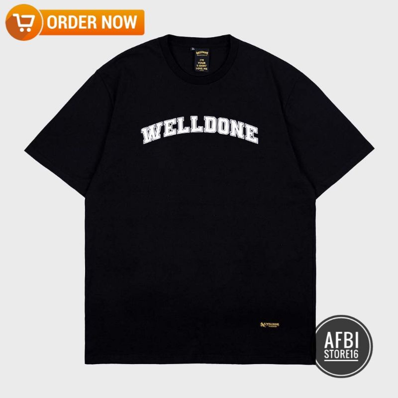 [ COD ] TSHIRT BAJU KAOS DISTRO WELLDONE HARDLINE / KAOS DISTRIO PRIA WANITA