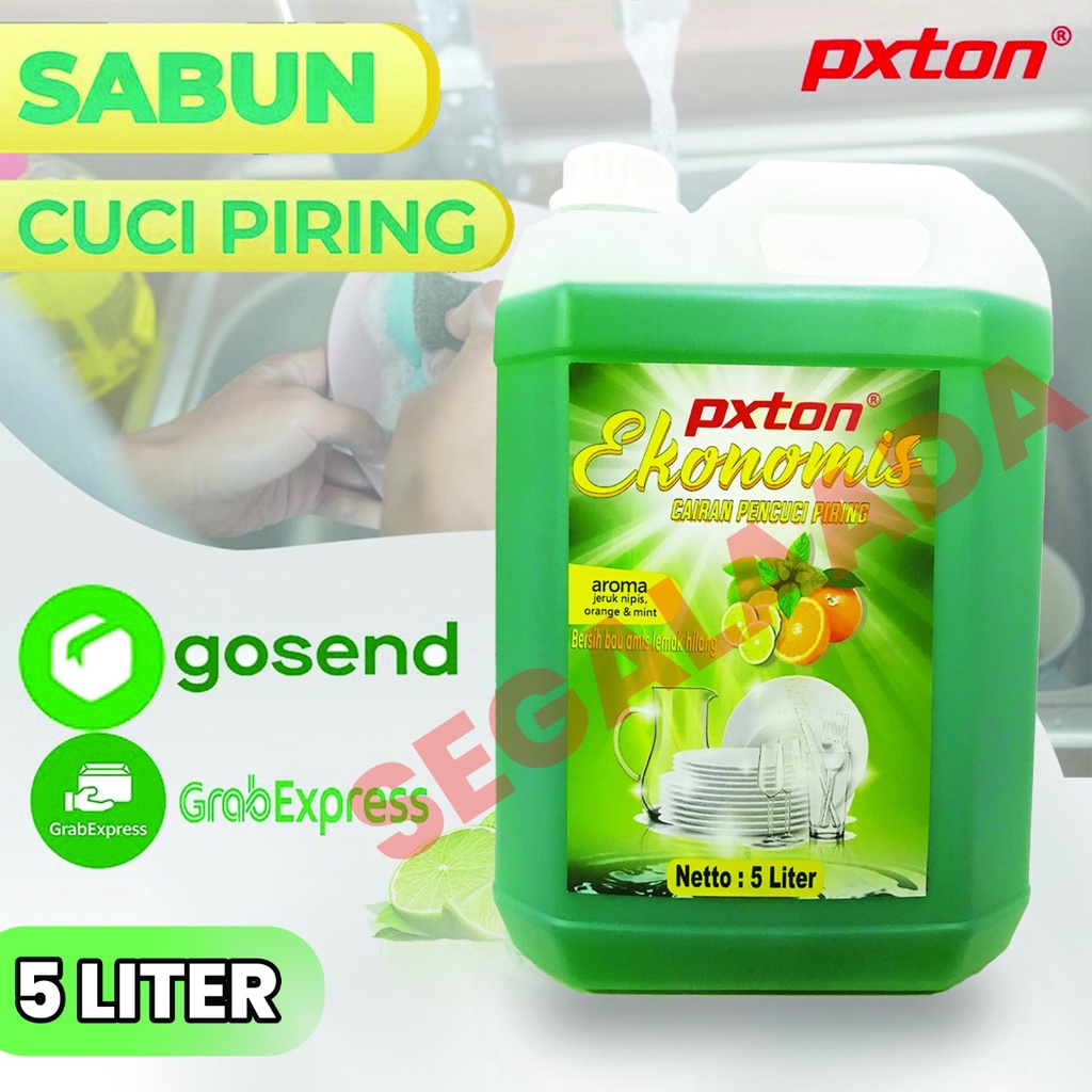 Sabun Cuci Piring PXTON Ekonomis Anti Bakteri 5L