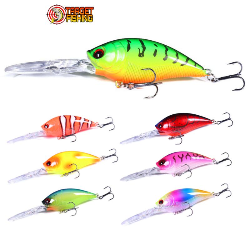 Crankbait 3DB Deep Crank LIDAH PANJANG - Umpan Casting &amp; Trolling 20gr Minnow Yo Zuri