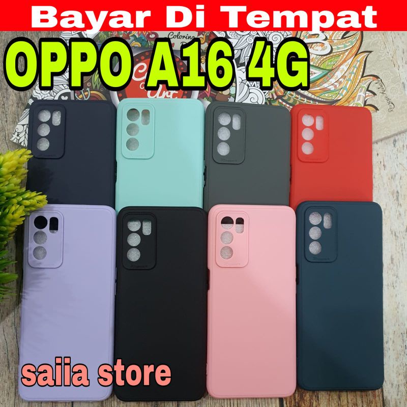 Saiia store Softcase OPPO A16 4G Silikon Oppo A16 4G Softcase OPPO A16 4G Hardcase Temperglass A16