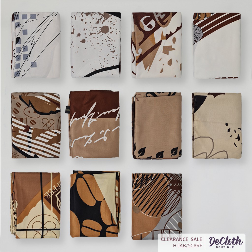 Sarysha Coffee Series Scarf / Hijab