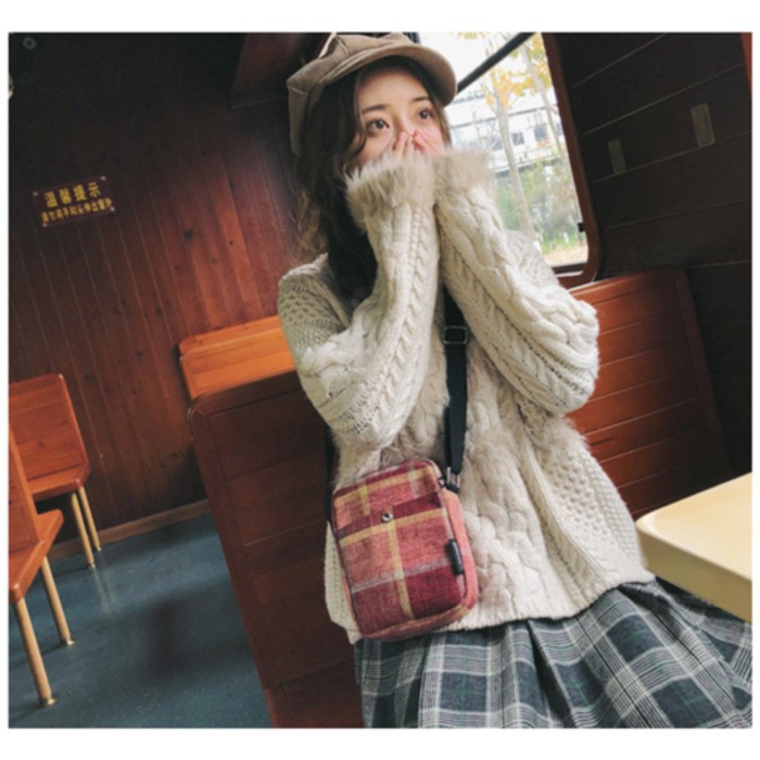 Igrosir Tas Travel Selempang Slempang Wanita / Korean Shoulder Bag Kanvas