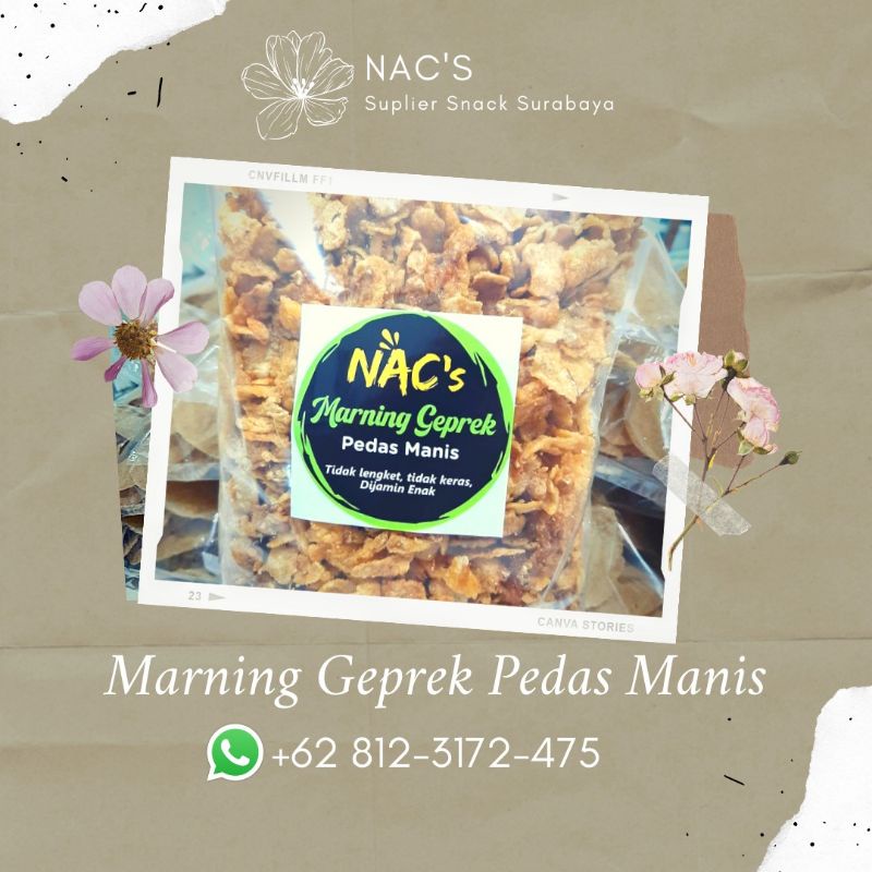 

marning geprek pedas manis 1kg