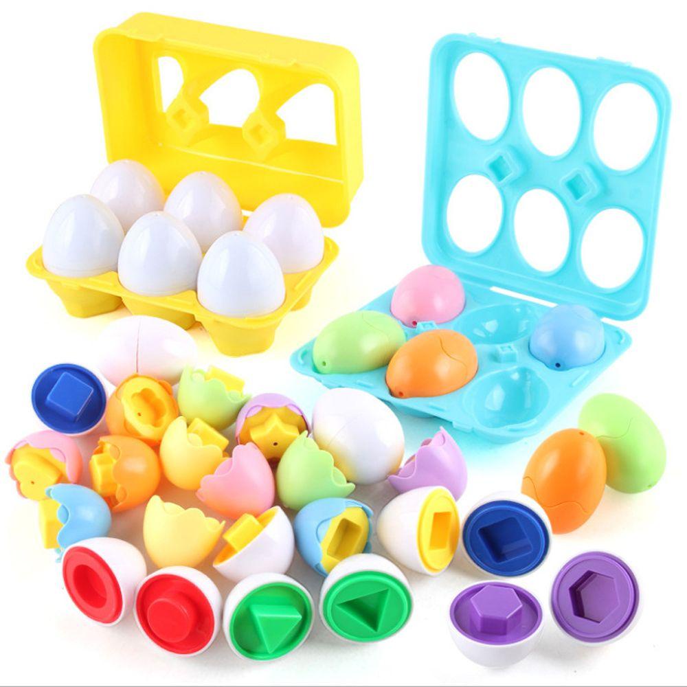 Needway Mainan Edukasi Belajar 3D 6pcs 1kotak Hadiah Bayi Edukasi Balita Belajar Dini Smart Puzzle Toy