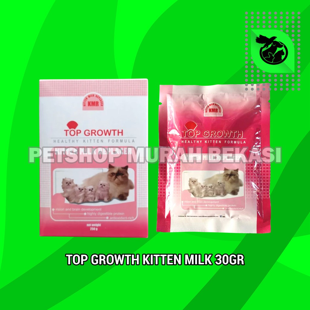 Top Growth Kitten Cat Milk Susu Anak Kucing Sachet 30 Gram