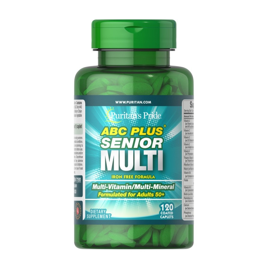 Puritan Pride ABC Plus Senior Multivitamin Multi-Mineral Puritan's Puritans 120 tablets tablet