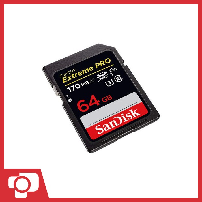Sandisk Extreme Pro SDXC UHS-I U3 V30 170Mb/S – 64GB