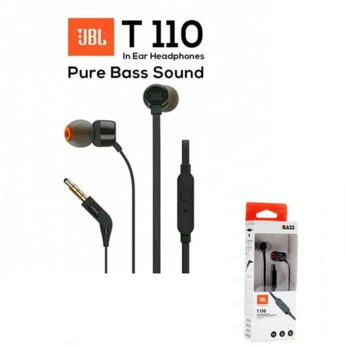 Headset JBL T110 Headphone / Earphone With Microphone Original 100%