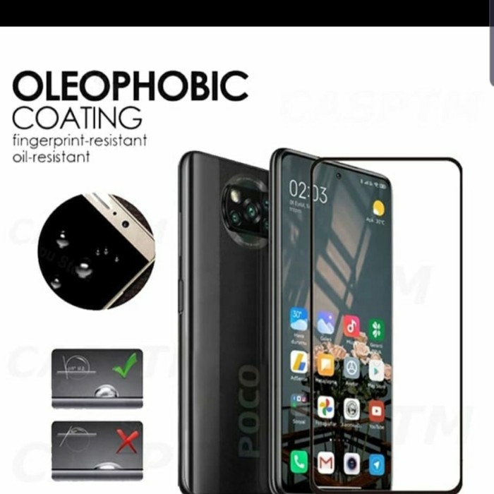 POCOPHONE F1/F2/F2 PRO/REDMI GO/S2/K20 PROTEMPERED GLASS FULL LEM ANTI GORES KACA FULL COVER