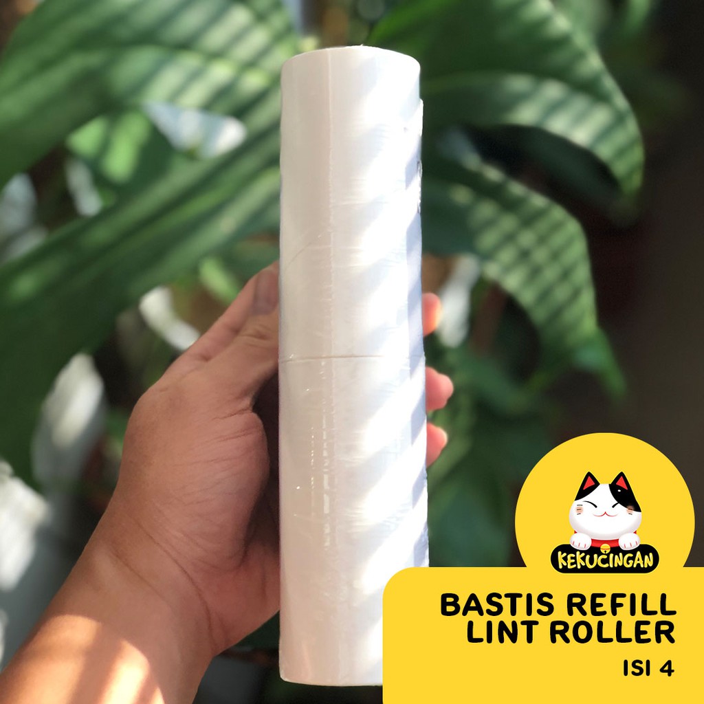 REFILL ROLL Pembersih Bulu Kucing Lint Roller BASTIS IKEA isi 4