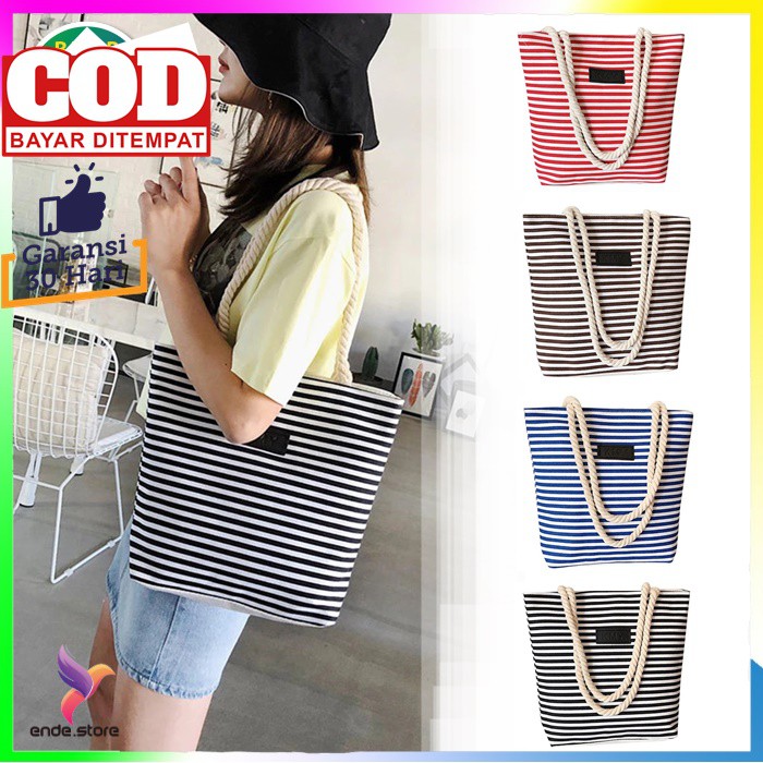 Totebag Wanita Tali Sumbu Tas Tote Bag Import Wanita Tote Bag Kuliah Murah EN 086