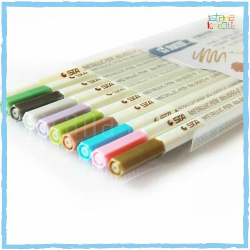 

STA Metallic Brush Pen Set | 10 Color