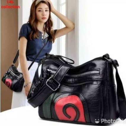 tas wanita/ selempang wanita import batam/ tas kulit cewe traveling/ tas main kotak hangout